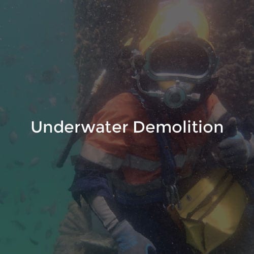 Gilbert Diving offers Underwater Demolition service for a broad range of clients.