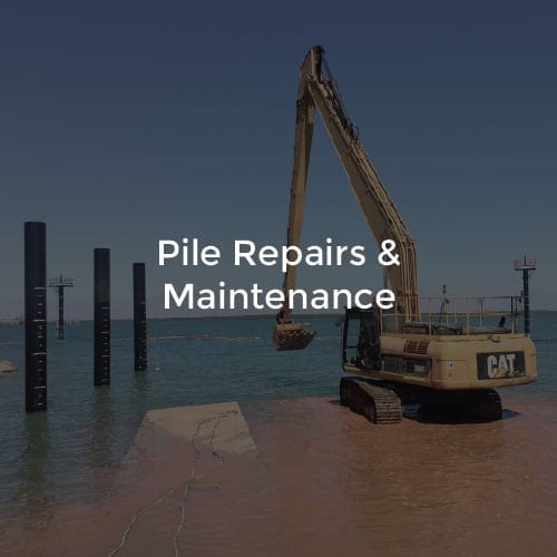 Pile Repairs and Maintenance by Gilbert Diving - Commercial Divers.